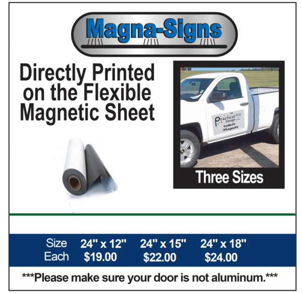 Custom Vehicle Magnetic Signs
